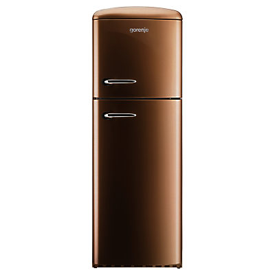 Gorenje RF60309OCO Freestanding Fridge Freezer, A++ Energy Rating, Right-Hand Hinge, 60cm Wide, Royal Coffee Gorenje RF60309OCO Freestanding Fridge Freezer, A++ Energy Rating, Right-Hand Hinge, 60cm Wide, Royal Coffee